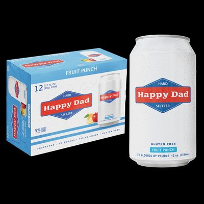 Happy Dad Hard Seltzer Fruit Punch 12 pk