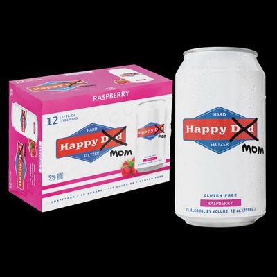 Happy Mom Hard Seltzer Raspberry 12pk