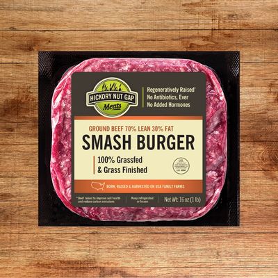 Hickory Nut Gap 100% Grass Fed 70/30 Smash Burger