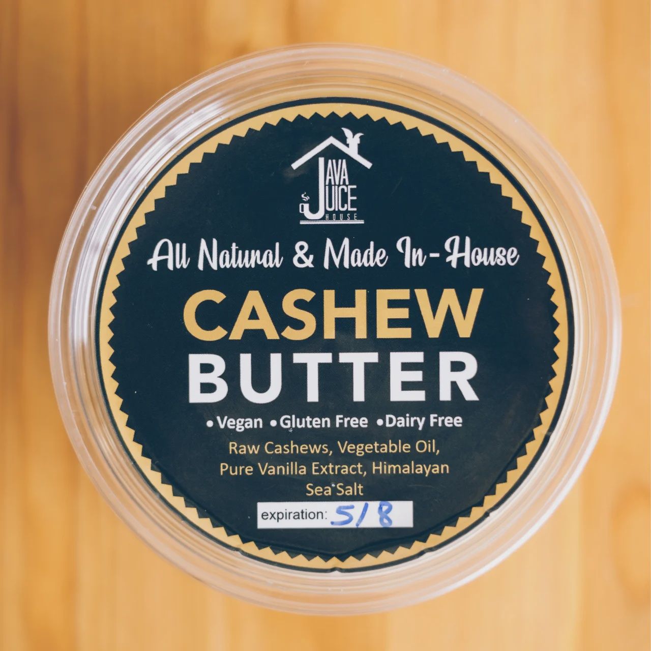 Java Juice House Cashew Butter