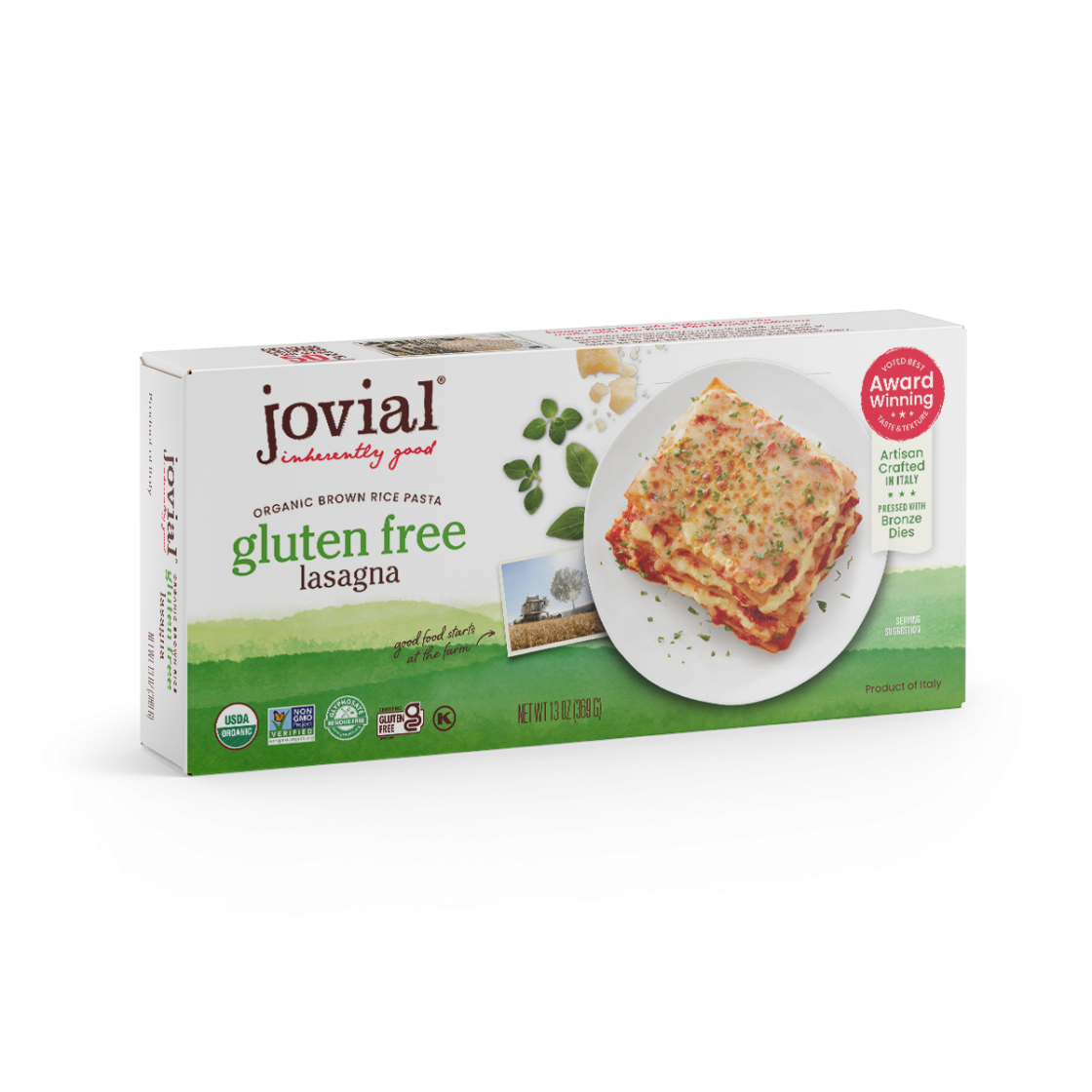 Jovial Organic Brown Rice Pasta Lasagna - Gluten Free