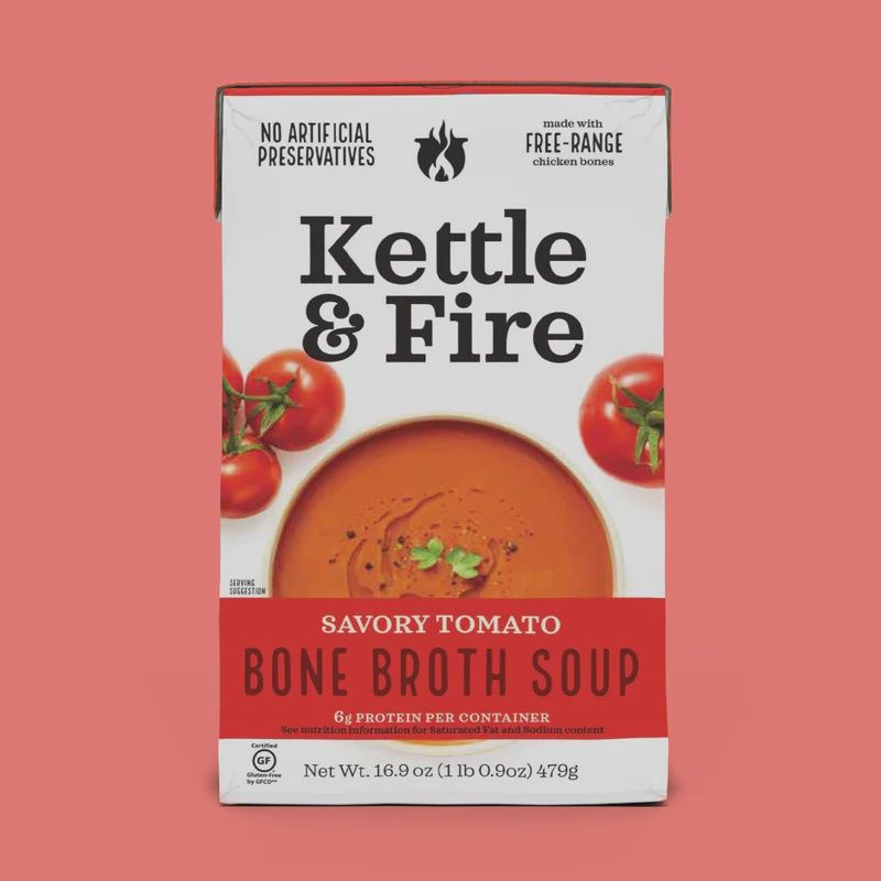 Kettle &amp; Fire Savory Tomato Bone Broth Soup