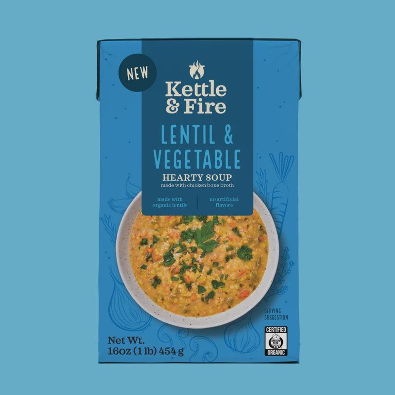 Kettle &amp; Fire Lentil &amp; Vegetable Hearty Soup