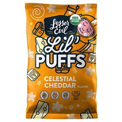 Lesser Evil Lil’ Puffs Celestial Cheddar Lesser Evil Lil’ Puffs Celestial Cheddar