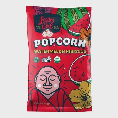 LesserEvil Watermelon Hibiscus Popcorn