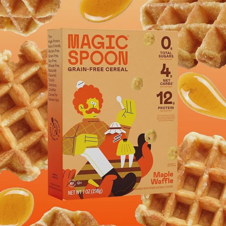 Magic Spoon Grain Free Cereal Maple Waffle