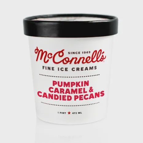 McConnells Fine Ice Cream Organic - Pumpkin Caramel & Candied Pecans