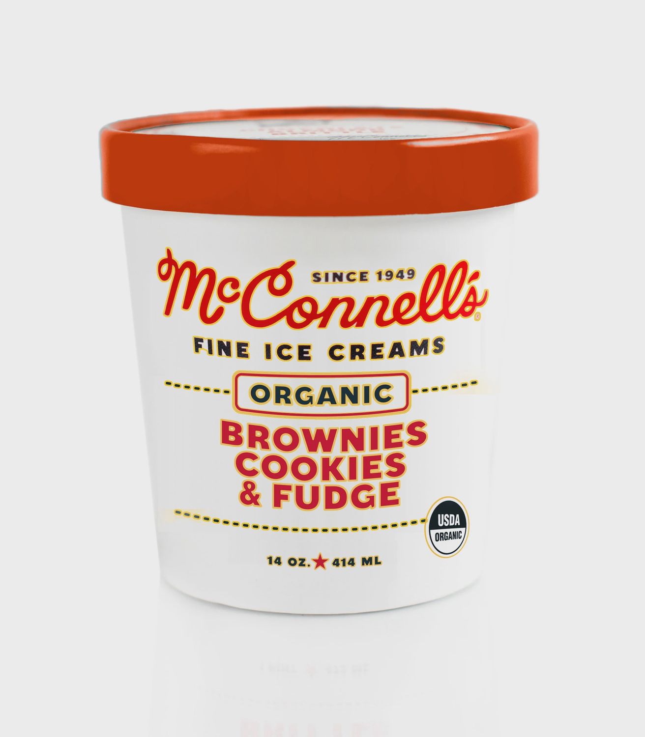 McConnells Fine Ice Cream Organic - Brownies Cookies & Fudge