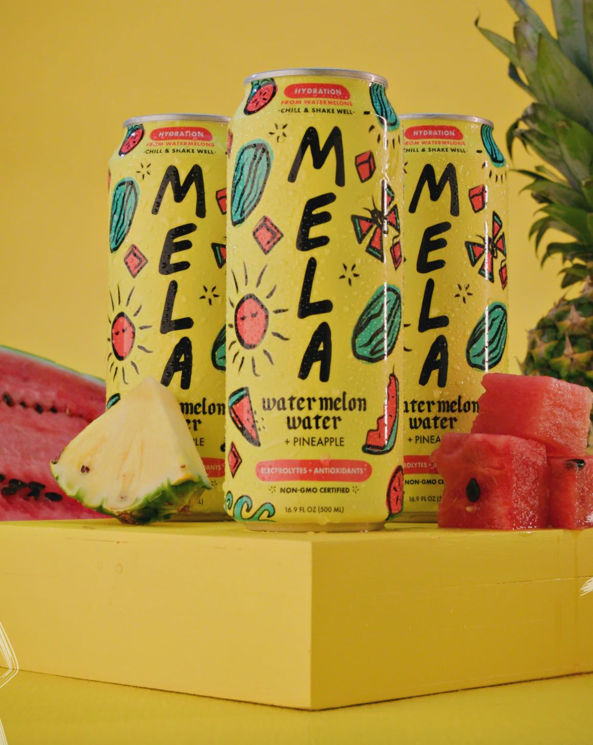 Mela Watermelon Water - Pineapple 4pk