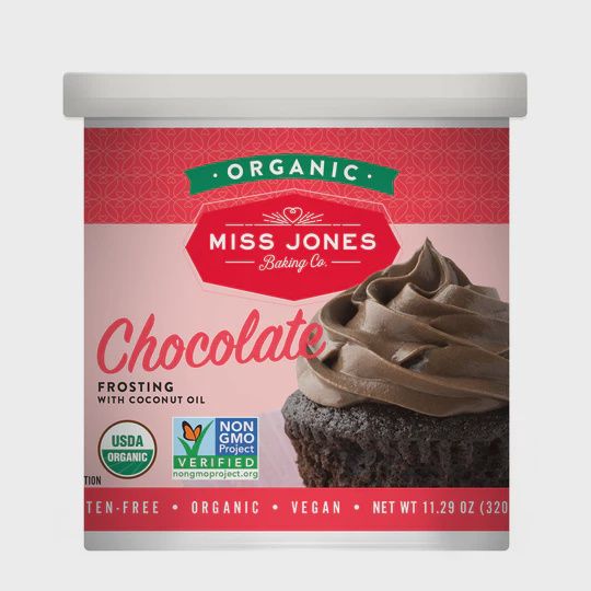 Miss Jones Organic Chocolate Frosting with Coconut Oil