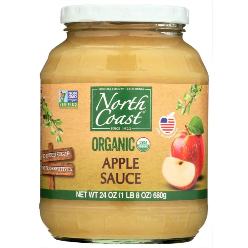North Coast Organic Apple Sauce Jar