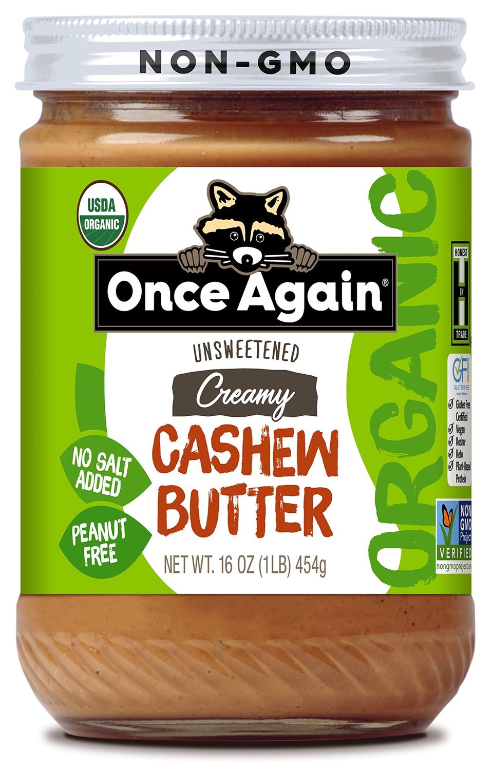 Once Again Unsweetened Creamy Cashew Butter