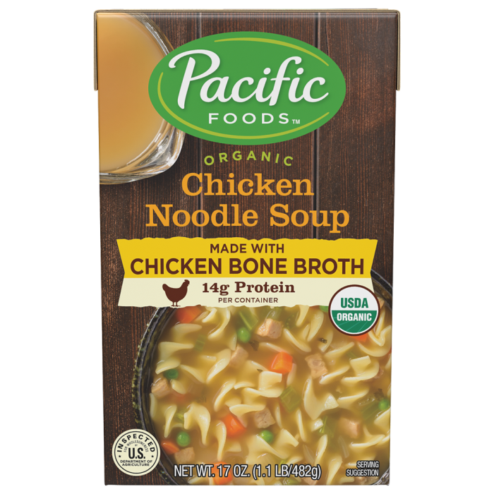 Pacific Foods Chicken Noodle Soup - Chicken Bone Broth