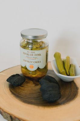 Pickled Pink Smokin’ Okra