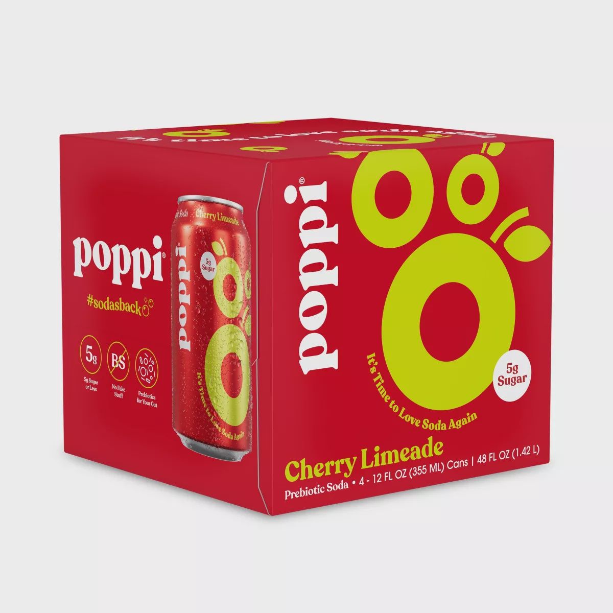 Poppi Cherry Limeade 4 Pack