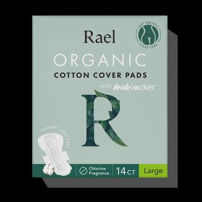 Rael Organic Cotton Cover Pads - Large