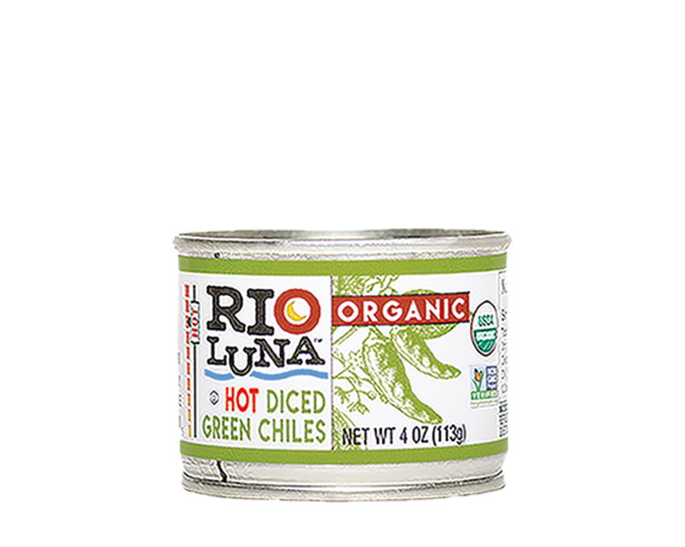 Rio Luna Hot Diced Green Chiles - Small