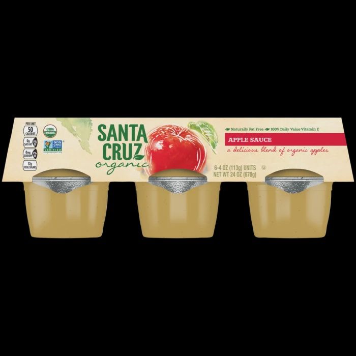 Santa Cruz Organic Apple Sauce Cups 6pk