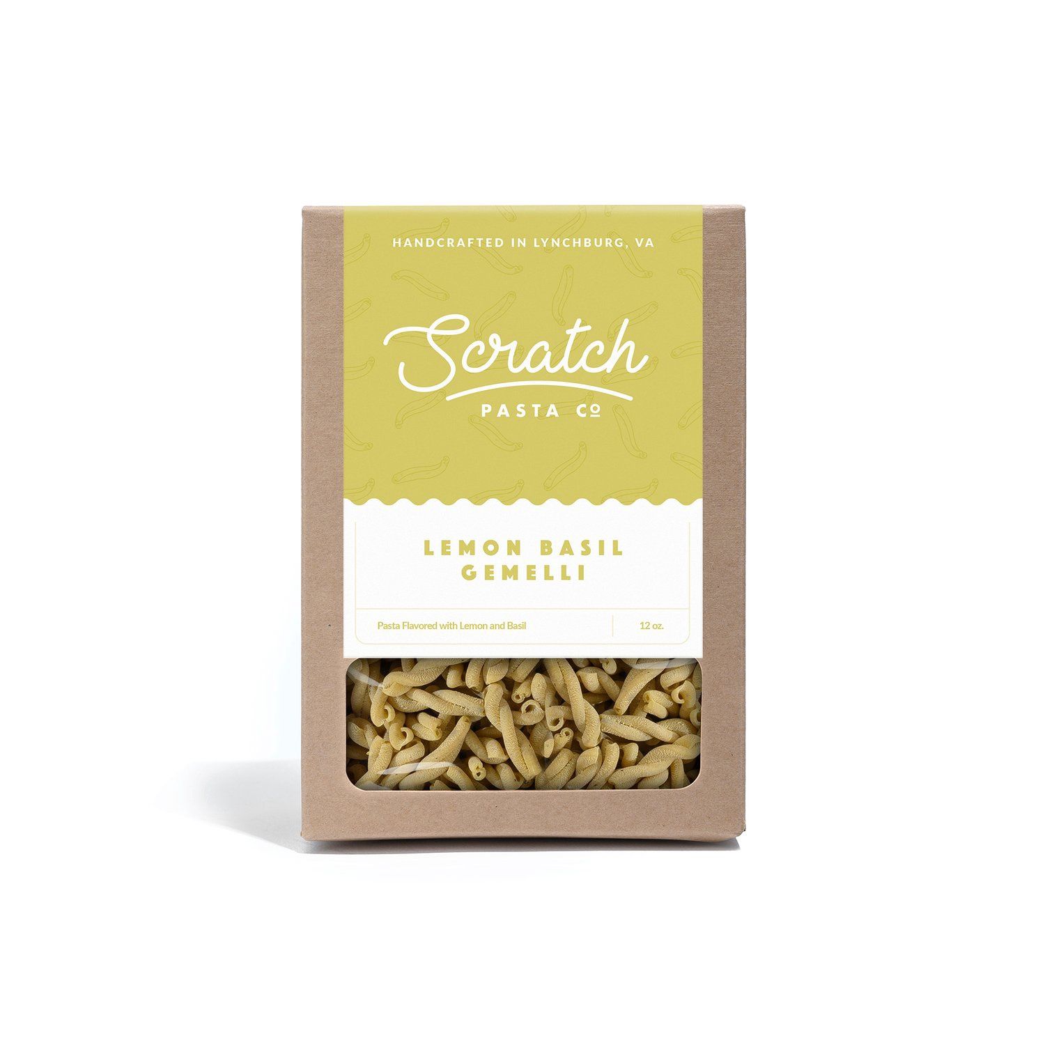 Scratch Pasta Co. Lemon Basil Gemelli