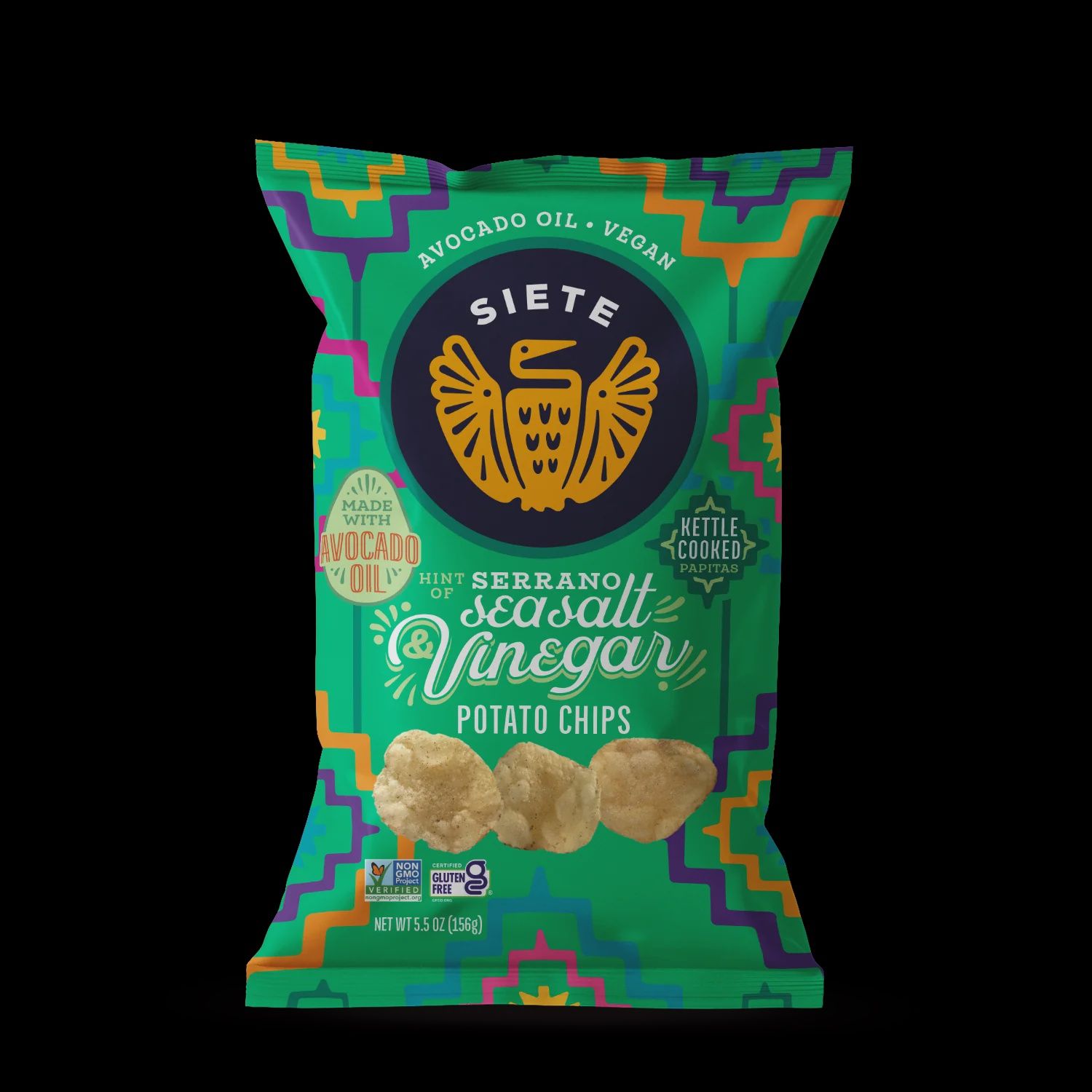 Siete Serrano Sea Salt and Vinegar Chips