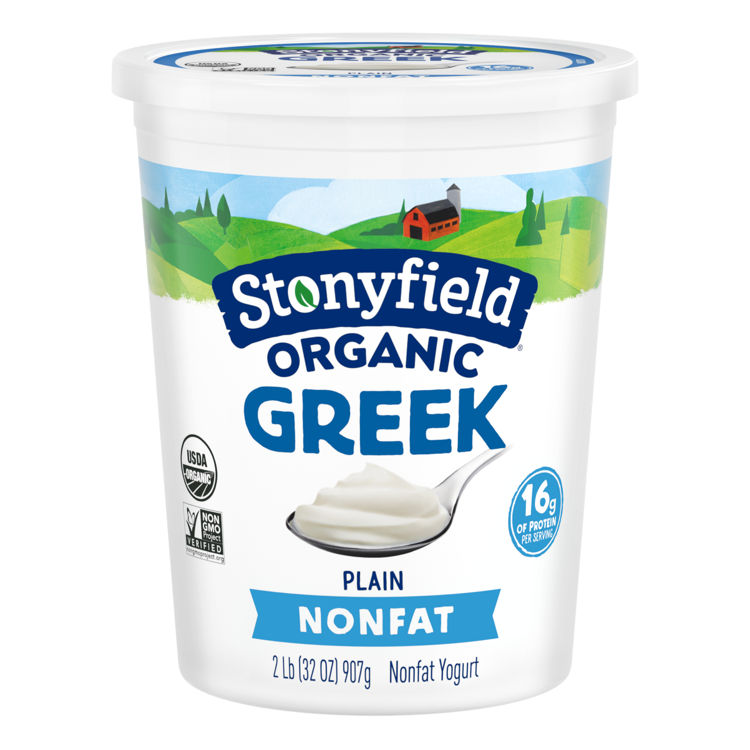 Stonyfield Organic Greek Yogurt 0% Plain