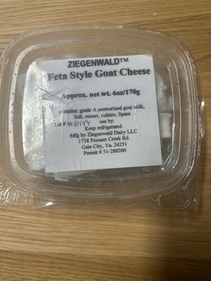 Ziegenwald Feta Style Goat Cheese 6 oz.