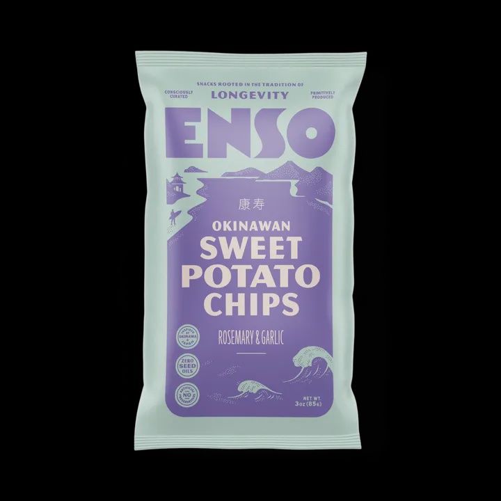Enso Okinawan Sweet Potato Chips Rosemary & Garlic