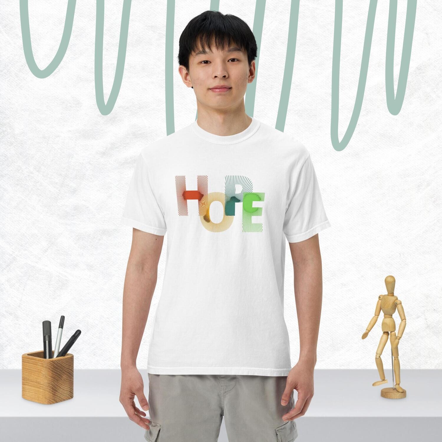 HOPE Unisex garment-dyed heavyweight t-shirt