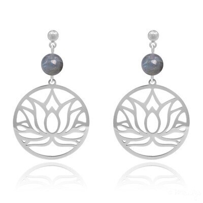 Boucles d&#39;oreilles pierre naturelle