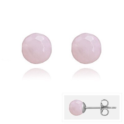 Boucles d&#39;oreilles en acier et pierre