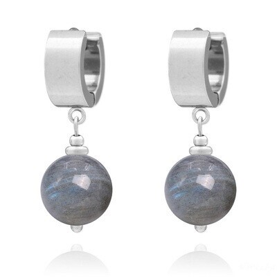 Boucles d&#39;oreilles pierre naturelle