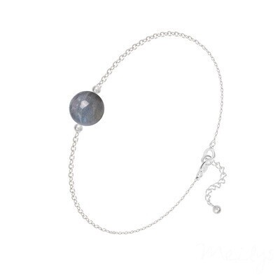 Bracelet en argent et pierre naturelle