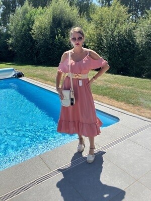 Robe rose foncé
