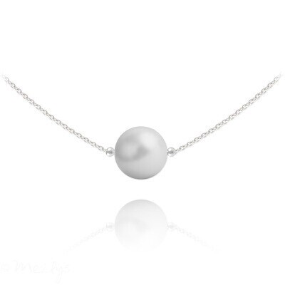 Collier en argent et cristal