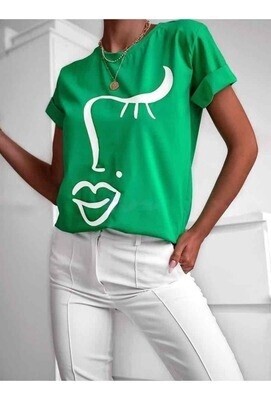 Tee-shirt tendance vert