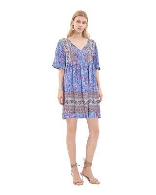 Robe oversize Bleu