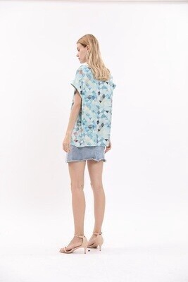 Tee-shirt Oversize Bleu