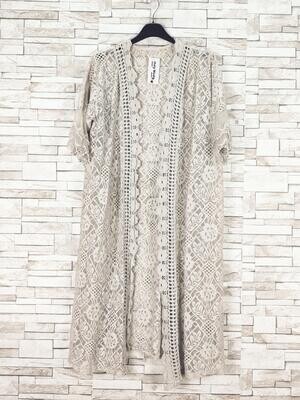 Dentelle kimono Beige