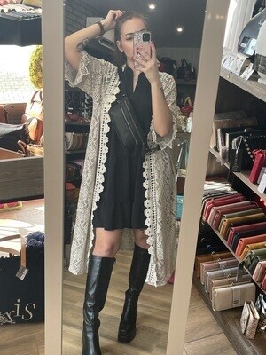 Dentelle kimono Beige