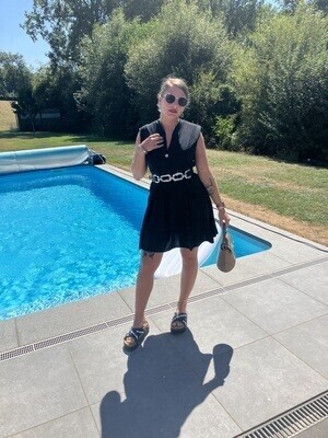Robe oversize noir