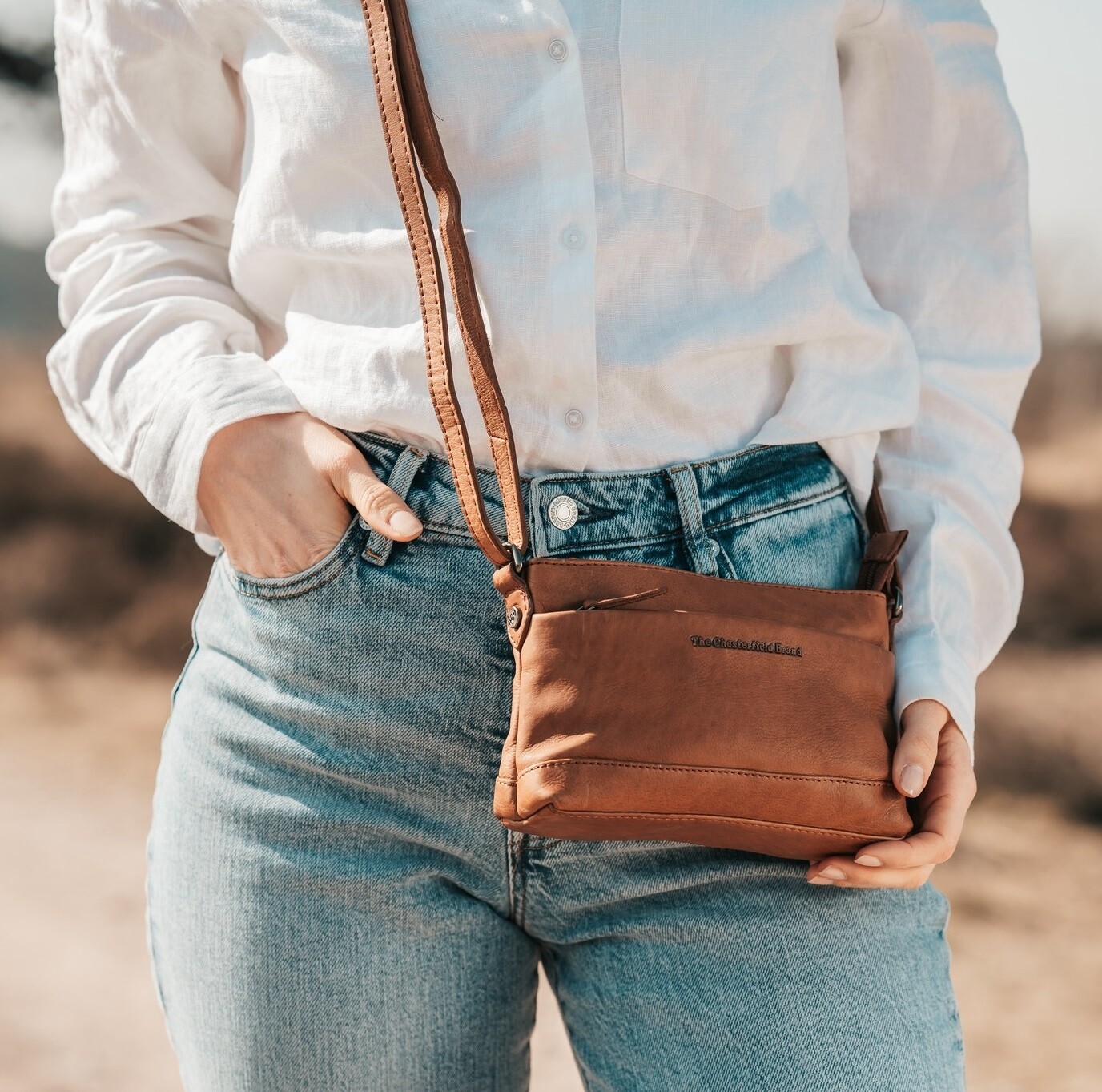 Sac bandoulière SALERNO cognac