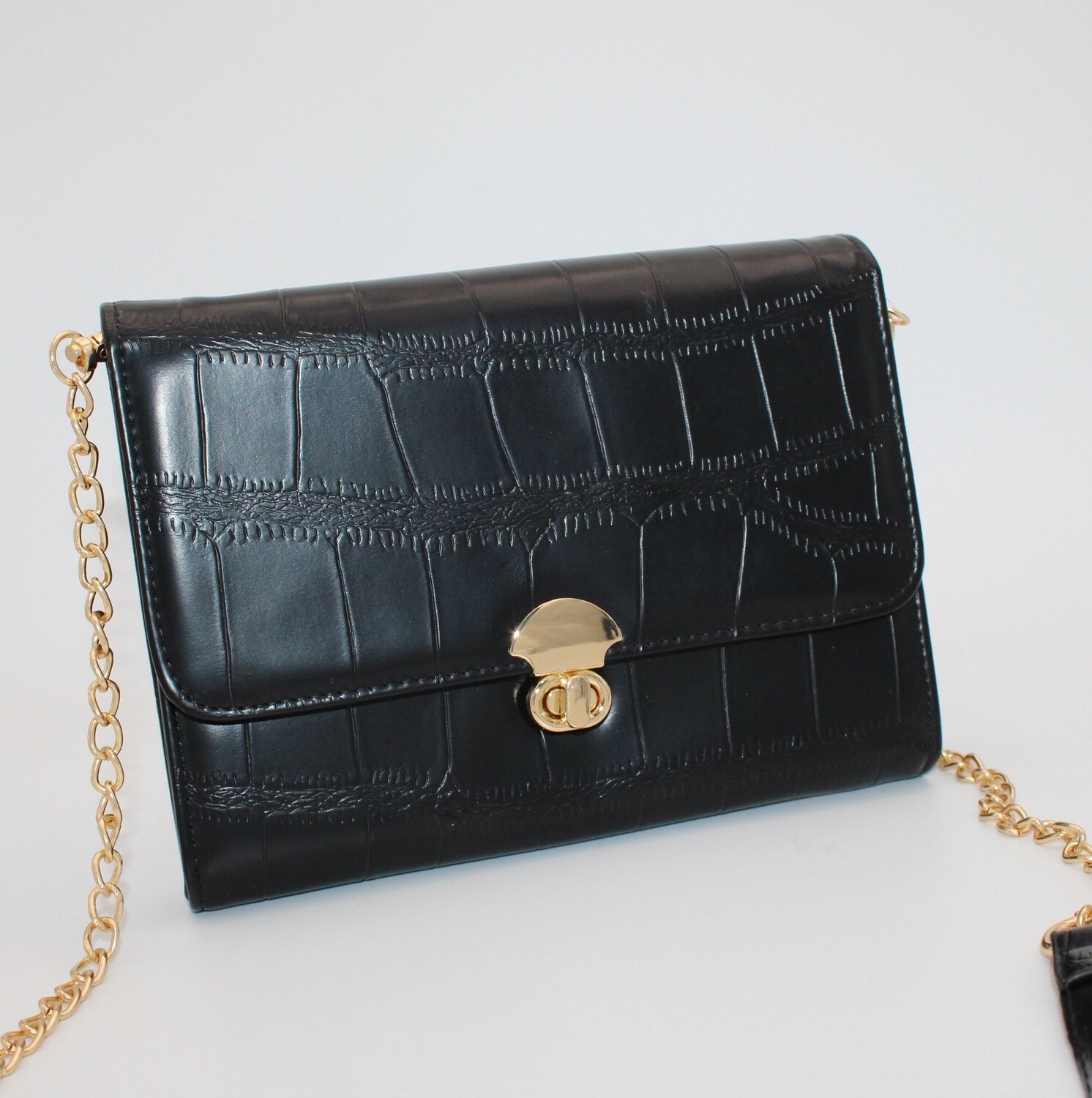 Sac pochette à bandoulière, Couleur: Noir