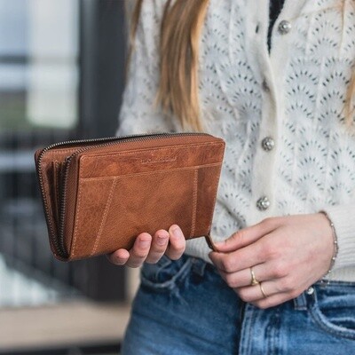 Portefeuille femme HAVANA cognac