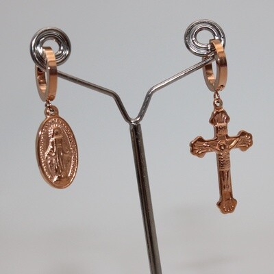 Boucles d'oreilles en acier