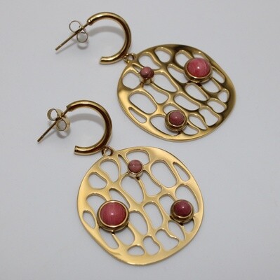Boucles d'oreilles en acier