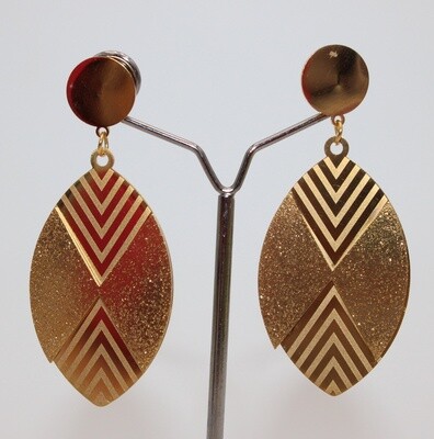 Boucles d'oreilles en acier  .