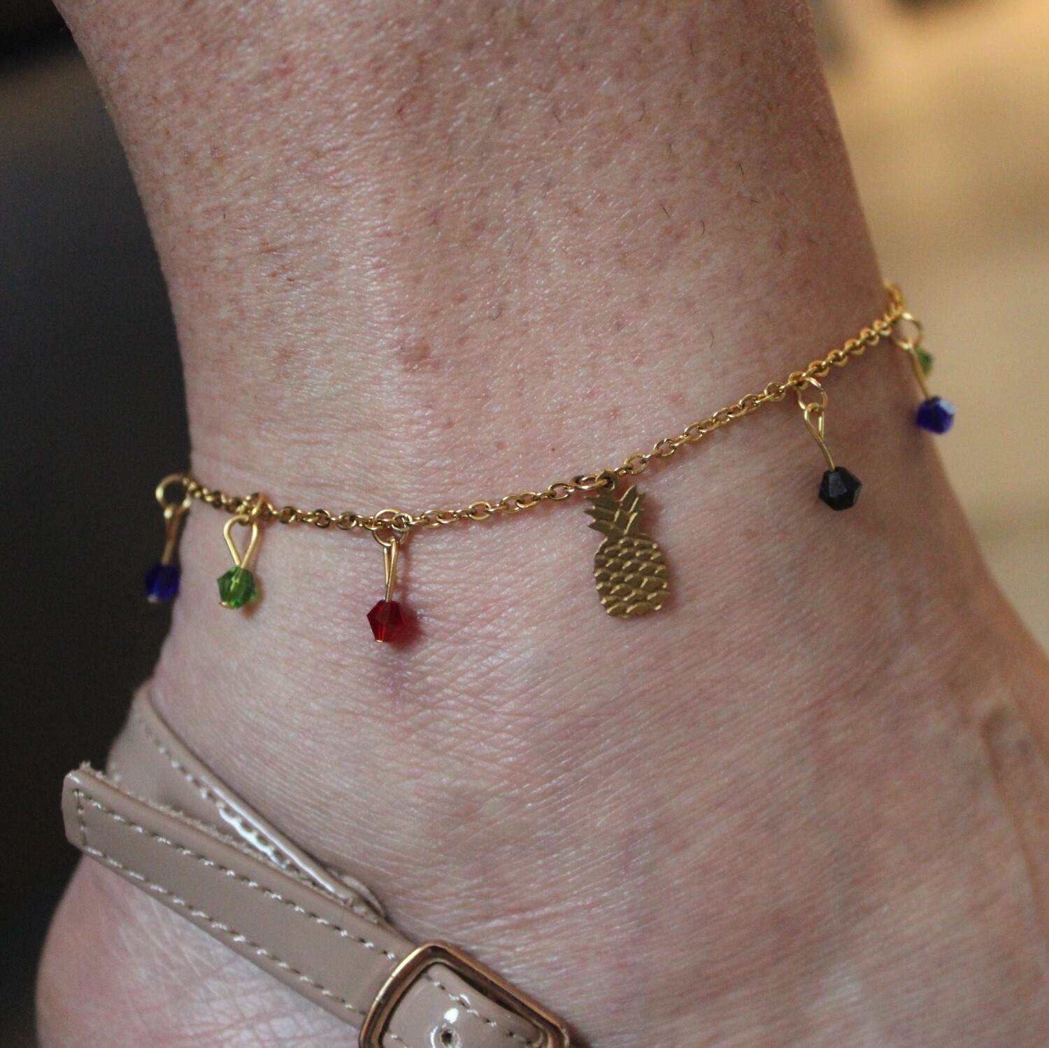 Bracelet de cheville acier