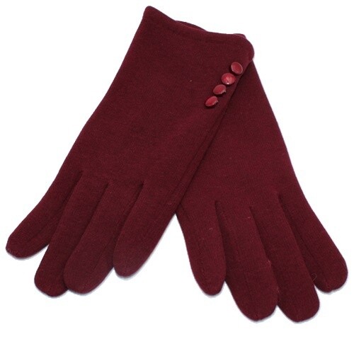 Gant femme., Couleur: Bordeau