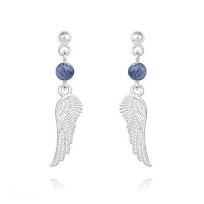 ~Boucles d&#39;oreilles en argent et pierre naturelle~
