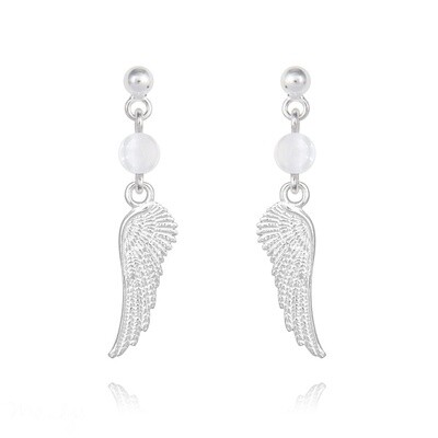 , Boucles d&#39;oreilles en argent et pierre naturelle